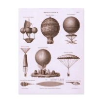 Historical Hot Air Balloon Designs postcards by harlowandcompany Historical Hot Air Balloon Designs postcards