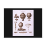 Historical Hot Air Balloon Designs Vintage Image postcards