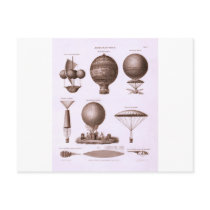 Historical Hot Air Balloon Designs Vintage Image postcards by harlowandcompany Historical Hot Air Balloon Designs Vintage Image postcards