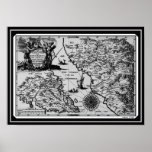 Historical Map Mexico California 1702 Canvas Print