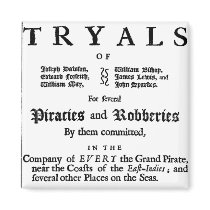 Historical Pirate Trials Fridge Magnet