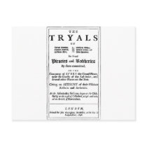 Historical Pirate Trials Postcards