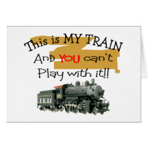 Historical Train Gifts--Hilarious sayings Greeting Cards
