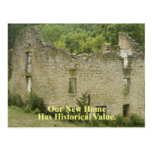 Historical Value Home 2 - Funny Change of Address Postcard