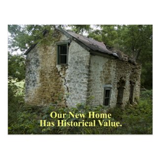 Historical Value Home - Funny Change of Address Post Cards
