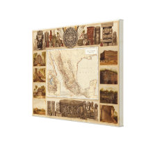 History and Architecture of Mexico Stretched Canvas Prints