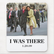 HISTORY: Barack and Michelle Obama at Inauguration mousepads