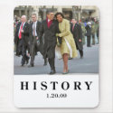HISTORY: Barack and Michelle Obama Inauguration mousepads