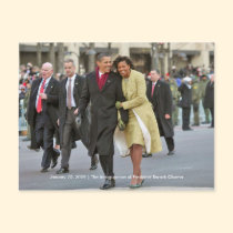 HISTORY: Barack and Michelle Obama Inauguration postcards