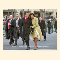HISTORY: Barack and Michelle Obama Inauguration postcards