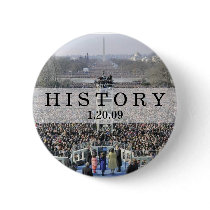 HISTORY: Crowd at Inauguration Ceremony buttons
