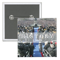 HISTORY: Crowd at Inauguration Ceremony buttons