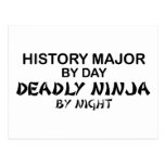 History Major Deadly Ninja Postcard