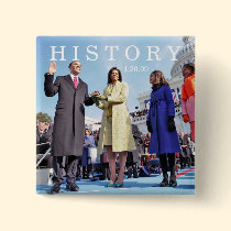 HISTORY: Obama Family at Inauguration Ceremony buttons