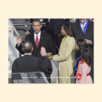 HISTORY: Obama Family at Inauguration Ceremony postcards