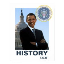 HISTORY Obama Inauguration 1/20/09 posters