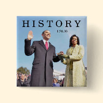 HISTORY: Obama Swearing In Inauguration Ceremony buttons