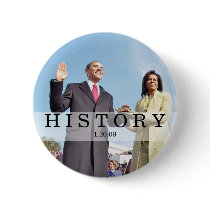 HISTORY: Obama Swearing In Inauguration Ceremony Button