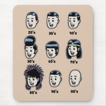 History of Mens Hair Mouse Pads