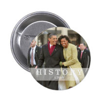 HISTORY: President Barack and Michelle Obama buttons