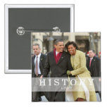 HISTORY: President Barack and Michelle Obama Pinback Button