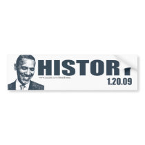 HISTORY - President Barack Obama Inauguration bumper stickers by BeezKneez HISTORY - President Barack Obama Inauguration bumper stickers