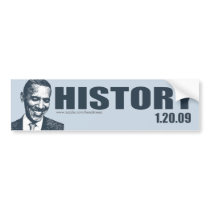 HISTORY - President Barack Obama Inauguration bumper stickers by BeezKneez HISTORY - President Barack Obama Inauguration bumper stickers
