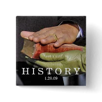 HISTORY: President Obama Hand on Lincoln Bible buttons