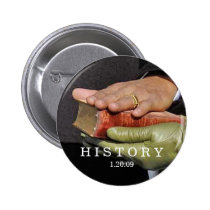 HISTORY: President Obama Hand on Lincoln Bible buttons