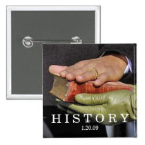 HISTORY: President Obama Hand on Lincoln Bible buttons