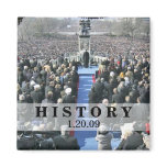 HISTORY: President Obama Inauguration Refrigerator Magnet