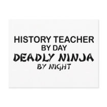 History Teacher Deadly Ninja postcards by poorrichards History Teacher Deadly Ninja postcards