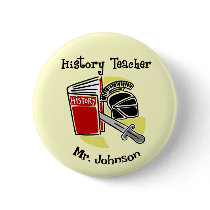 History Teacher Gifts buttons