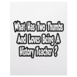History Teacher Joke...Two Thumbs Letterhead Design