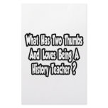 History Teacher Joke...Two Thumbs Custom Stationery