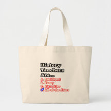 History Teacher Quiz...Joke Canvas Bags