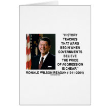 History Wars Begin Price Of Aggression Is Cheap Greeting Card