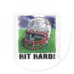 Hit Hard! Helmet Sticker
