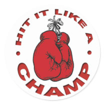 HIT IT LIKE A CHAMP -STICKER by HITITLIKEACHAMP HIT IT LIKE A CHAMP -STICKER