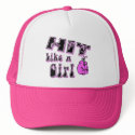 Hit Like A Girl Hat by Method77 Hit Like A Girl Hat