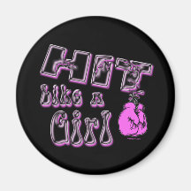 Hit Like A Girl Magnet