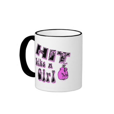 Hit Like A Girl Mug by Method77