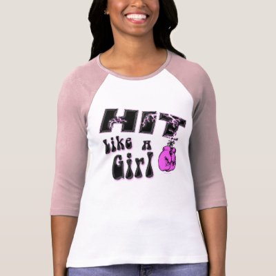 Hit Like A Girl Tshirt by Method77