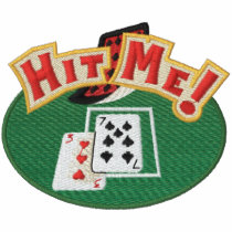 Hit Me Cards embroidered shirts by Embroidery4U Hit Me Cards embroidered shirts
