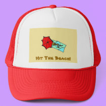 Hit The Beach! - hat by Horseshoes3 Hit The Beach! - hat