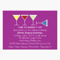 Hit The Floor Birthday Invitation (Purple) invitations