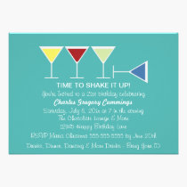 Hit The Floor Birthday Invitation (Teal) invitations