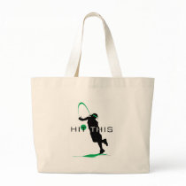 Hit This Green Pitcher Softball Tote Bag