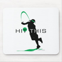 Hit This Green Pitcher Softball mousepads