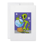 Hitch Hiking Alien Personalized Invitation